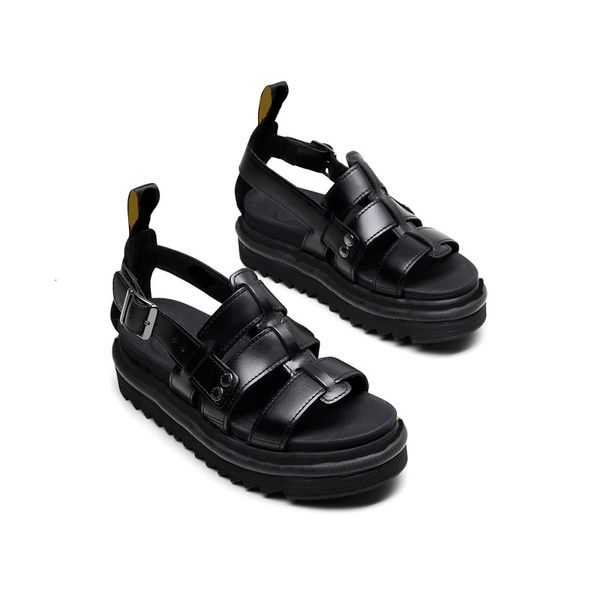 sandals women summer martins platform open toe real leather beach ankle strap designer gladiator sandal shoes r19a, Black
sandals women summer martins platform open toe real leather beach ankle strap designer gladiator sandal shoes r19a, Black