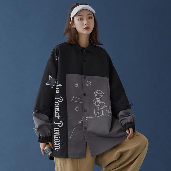 harajuku style women's jacket spring autumn korean loose student all-match retro hong kong flavor goth women jackets, Black;brown
harajuku style women's jacket spring autumn korean loose student all-match retro hong kong flavor goth women jackets, Black;brown