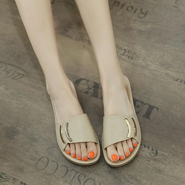 summer flat heels wear slippers foot ring belt roman sandals women's shoes low heel casual beach, Black