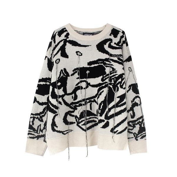 men's sweaters erenejian fashion oversized hip hop for couples hi street knitted pullovers o neck streetwear jumpers, White;black
men's sweaters erenejian fashion oversized hip hop for couples hi street knitted pullovers o neck streetwear jumpers, White;black