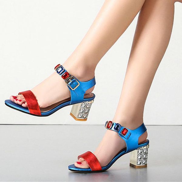 dress shoes gladiator women genuine leather sandals crystal high heels mix-color summer woman female wedding party sandal, Black
dress shoes gladiator women genuine leather sandals crystal high heels mix-color summer woman female wedding party sandal, Black