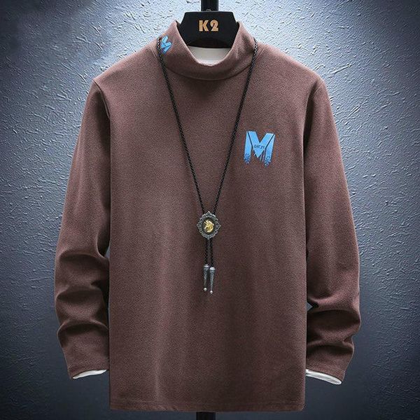 men's t-shirts autumn double faced velvet sweater winter half high collar plush thickened youth long sleeve t-shirt warm jacket, White;black
men's t-shirts autumn double faced velvet sweater winter half high collar plush thickened youth long sleeve t-shirt warm jacket, White;black