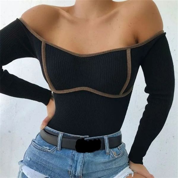 round color contrast color knitted bodysuits women slim long sleeve jumpsuit autumn ladies one-pieces jumpsuits, Black;white
round color contrast color knitted bodysuits women slim long sleeve jumpsuit autumn ladies one-pieces jumpsuits, Black;white