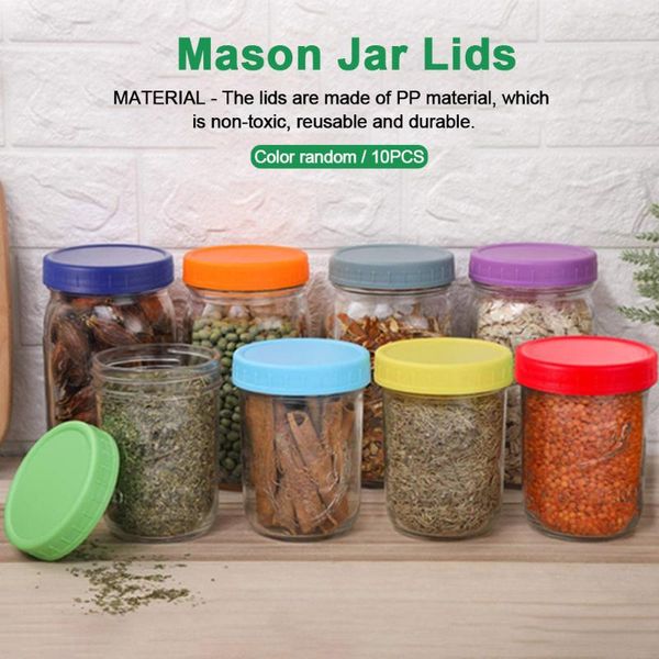 10pcs glass bottles pp wide mouth replacement parts mason jar lids leak proof tea kitchen home anti scratch sealing storage caps & jars
10pcs glass bottles pp wide mouth replacement parts mason jar lids leak proof tea kitchen home anti scratch sealing storage caps & jars