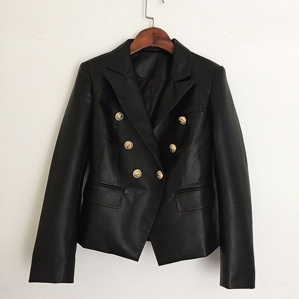 women autumn double breasted gold button decoration blazer-l1390 201013, White;black
women autumn double breasted gold button decoration blazer-l1390 201013, White;black