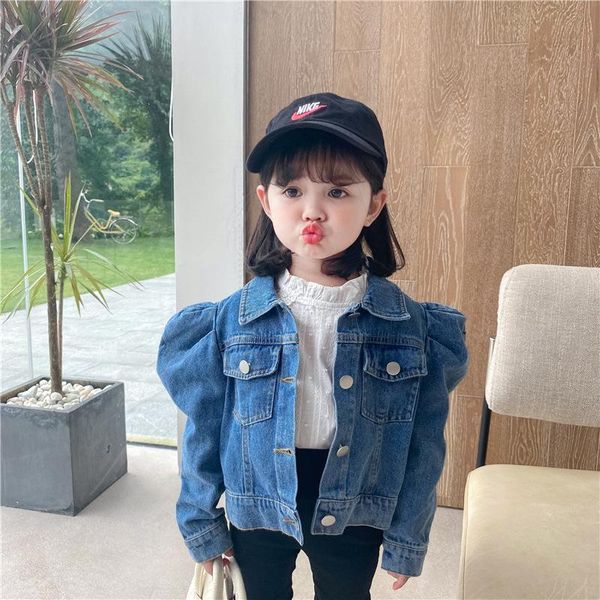 jackets korean girl denim jacket 2021 spring and autumn toddler puff sleeve short coats baby single-breasted outwear, Blue;gray
jackets korean girl denim jacket 2021 spring and autumn toddler puff sleeve short coats baby single-breasted outwear, Blue;gray