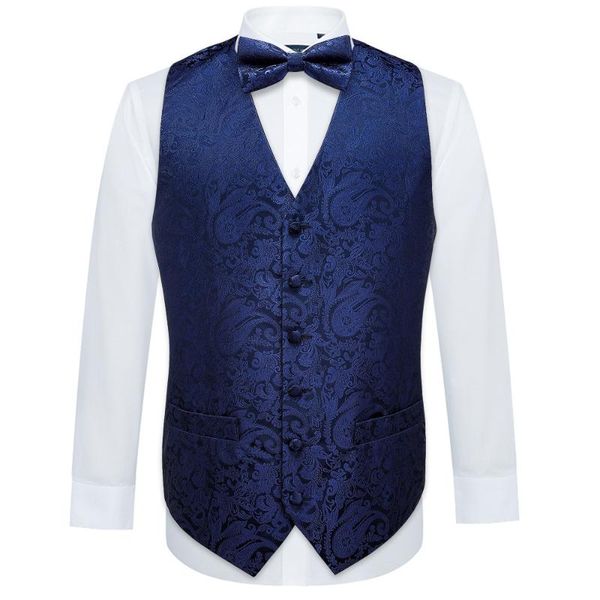 men's vests hi-tie men navy blue paisley dress suit vest waistcoat 2021 v neck tuxedo formal business smart casual gilet homme, Black;white
men's vests hi-tie men navy blue paisley dress suit vest waistcoat 2021 v neck tuxedo formal business smart casual gilet homme, Black;white