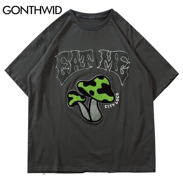 gonthwid tshirts embroidery mushroom patchwork short sleeve tees shirts streetwear hip hop harajuku casual cotton loose 210409, White;black
gonthwid tshirts embroidery mushroom patchwork short sleeve tees shirts streetwear hip hop harajuku casual cotton loose 210409, White;black