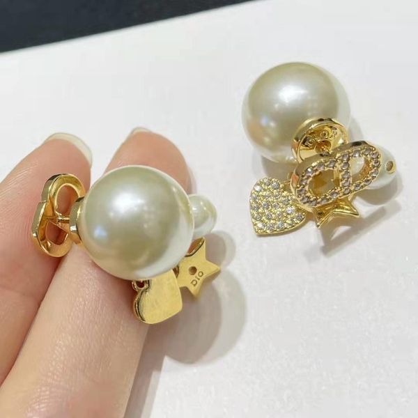 backs earrings high version d family 2021 letter pentagram love cd pearl tassel fashionable and elegant, White
backs earrings high version d family 2021 letter pentagram love cd pearl tassel fashionable and elegant, White