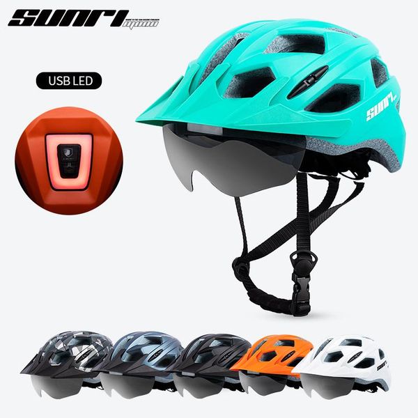 sunri competition mountain bike helmet ts-84 ultralight outdoor riding detachable edge goggles with tail light cycling caps & masks, Black
sunri competition mountain bike helmet ts-84 ultralight outdoor riding detachable edge goggles with tail light cycling caps & masks, Black
