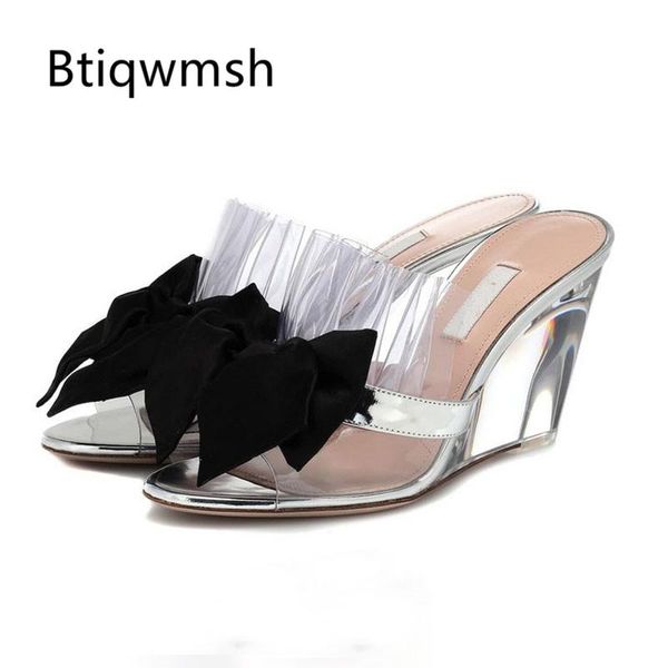 butterfly knot sandals women open toe pvc flower transparent crystal wedges shoes for summer party, Black
butterfly knot sandals women open toe pvc flower transparent crystal wedges shoes for summer party, Black