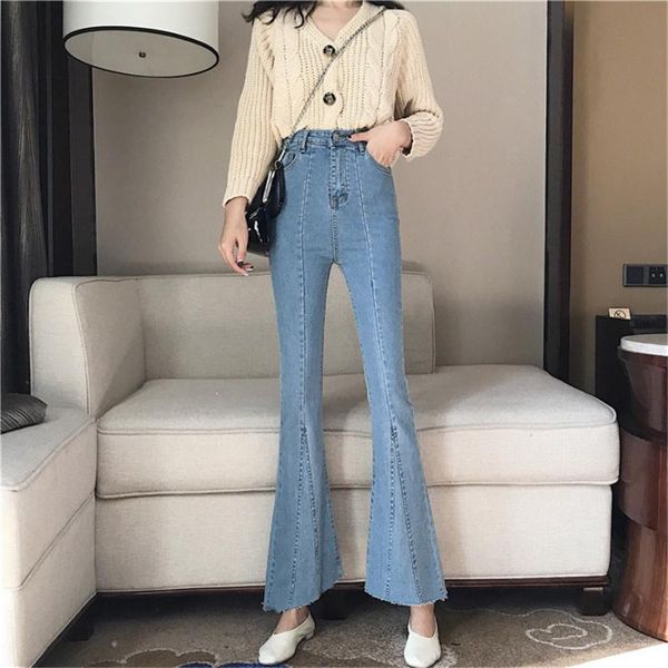 women's jeans boot cut for women tassel high waist elastic slim denim pants wide leg ankle length femme trousers female boyfriend, Blue
women's jeans boot cut for women tassel high waist elastic slim denim pants wide leg ankle length femme trousers female boyfriend, Blue