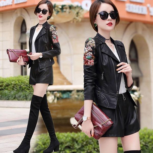 women's leather & faux short coat women black jacket fashion 2021 spring autumn abrigo mujer qq006 pph570
women's leather & faux short coat women black jacket fashion 2021 spring autumn abrigo mujer qq006 pph570