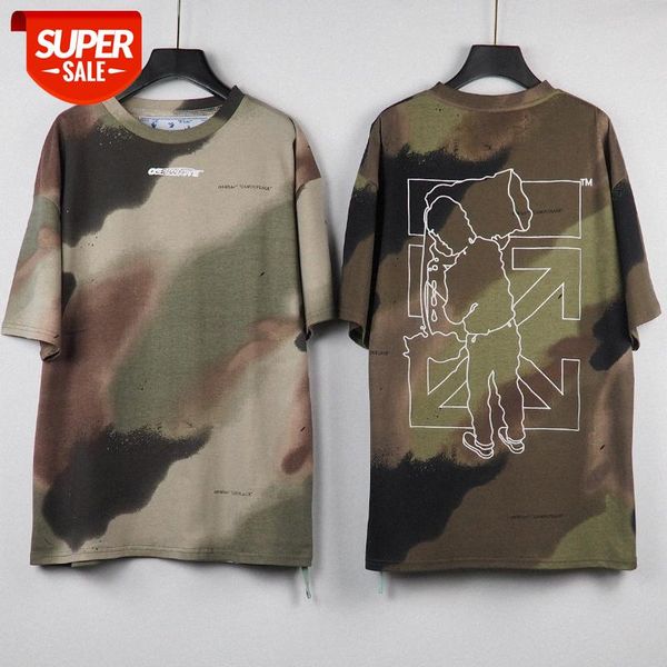off ow white men's camouflage print embroidered oversized short-sleeved t-shirt #ny8u, White;black
off ow white men's camouflage print embroidered oversized short-sleeved t-shirt #ny8u, White;black