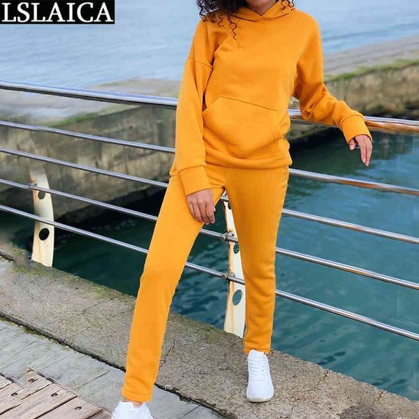 casual tracksuit women two piece set hooded long sleeve pocket full length pants autumn solid sportswear clothing 210520, White
casual tracksuit women two piece set hooded long sleeve pocket full length pants autumn solid sportswear clothing 210520, White
