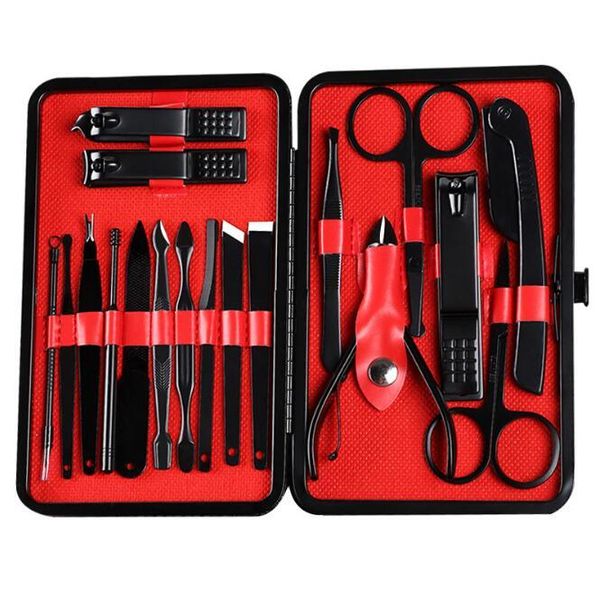 nail art kits 20set/lot manicure set black stainless steel clippers makeup kit exfoliating polishing tools ha2150
nail art kits 20set/lot manicure set black stainless steel clippers makeup kit exfoliating polishing tools ha2150