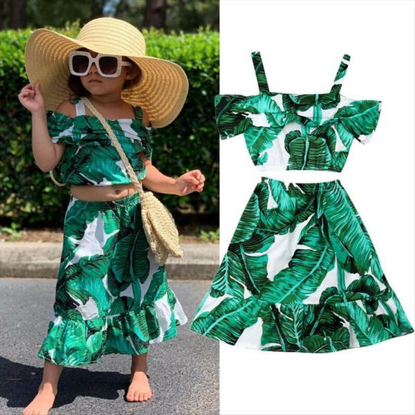 summer kids girls clothes set big leaves print sling crop long skirt 2pcs outfit toddler girl outfits 1 5y, White
summer kids girls clothes set big leaves print sling crop long skirt 2pcs outfit toddler girl outfits 1 5y, White