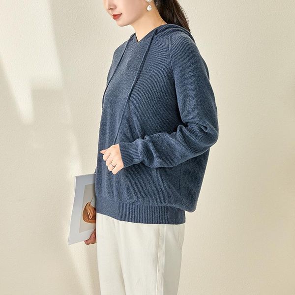 women's sweaters 2021 autumn winter wear female leisure hooded loose quality jumper 100 wool pullovers, White;black
women's sweaters 2021 autumn winter wear female leisure hooded loose quality jumper 100 wool pullovers, White;black