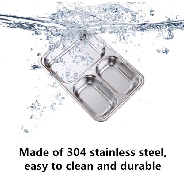 dishes & plates dinner plate 304 stainless steel fast division student separation three grid canteen
dishes & plates dinner plate 304 stainless steel fast division student separation three grid canteen