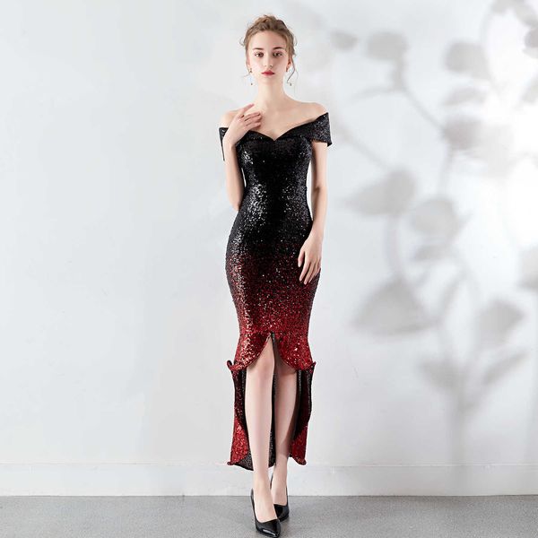 luxury evening dress 16173# cht perspective l gradient bead wrap hip wedding banquet party gift, Black;gray
luxury evening dress 16173# cht perspective l gradient bead wrap hip wedding banquet party gift, Black;gray