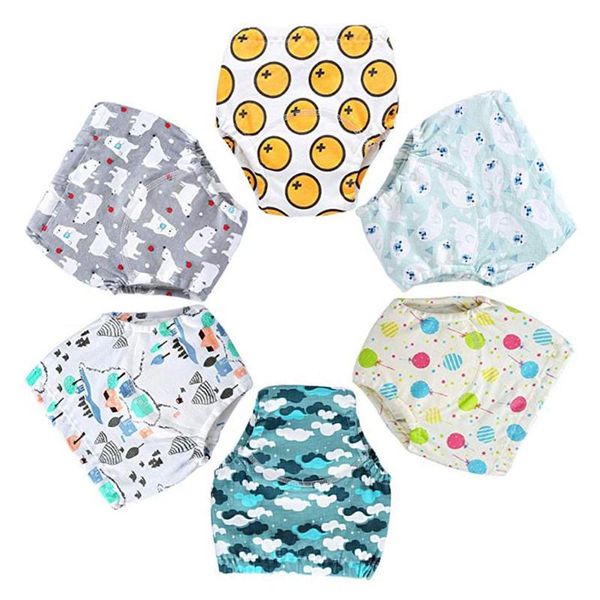 6pcs reusable nappies baby diapers boy girl underpants for infants changing cloth
