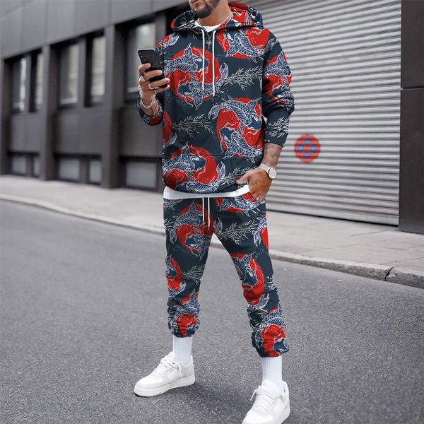 jogging clothing 2021 autumn and winter 3d printing men's loose casual suit fashion long-sleeved trousers hooded sweatshirt pullover, Black;red
jogging clothing 2021 autumn and winter 3d printing men's loose casual suit fashion long-sleeved trousers hooded sweatshirt pullover, Black;red