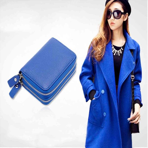 genuine leather fashion women business card holder wallet red double zipper bank credit case id holders coin purse, Red;black
genuine leather fashion women business card holder wallet red double zipper bank credit case id holders coin purse, Red;black