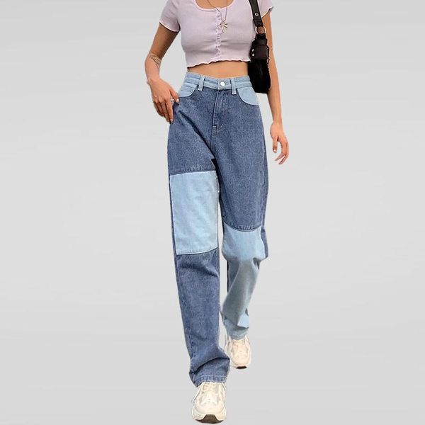 women patchwork jeans straight high waisted mom jean denim overalls xxl baggy pants trendy slouchy streetwear women's, Blue
women patchwork jeans straight high waisted mom jean denim overalls xxl baggy pants trendy slouchy streetwear women's, Blue