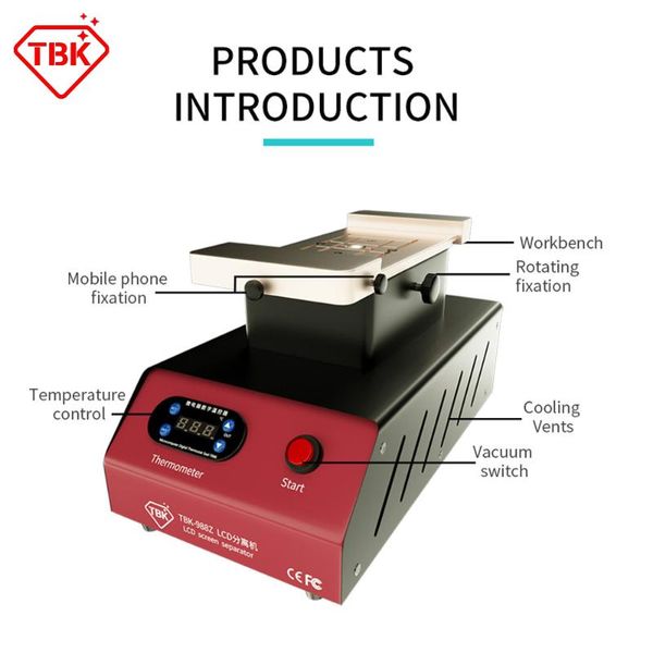power tool sets tbk 988z lcd separating machine middle frame glue removal cleaning heating with rotation plate built-in 2 pumps
power tool sets tbk 988z lcd separating machine middle frame glue removal cleaning heating with rotation plate built-in 2 pumps