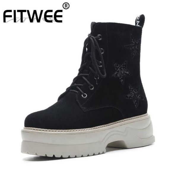 boots fitwee women fashion real leather knight high heels simple ankle daily spring winter botas footwear size 34-39, Black
boots fitwee women fashion real leather knight high heels simple ankle daily spring winter botas footwear size 34-39, Black