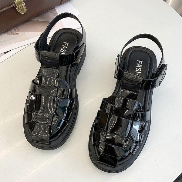 summer woven sandals women outdoor casual fashion platform thick sole female hollow beach roman shoes, Black
summer woven sandals women outdoor casual fashion platform thick sole female hollow beach roman shoes, Black