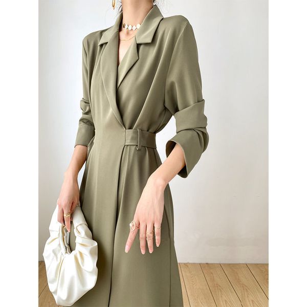 propcm solid elegant dress women autumn bandage midi split dresses office lady designer casual korean style one-piece dress female, Black;gray
propcm solid elegant dress women autumn bandage midi split dresses office lady designer casual korean style one-piece dress female, Black;gray