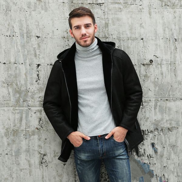 men's leather & faux genuine long winter men natural wool fur coat sheepskin jacket sf-21a16 nd760 q6ln, Black
men's leather & faux genuine long winter men natural wool fur coat sheepskin jacket sf-21a16 nd760 q6ln, Black