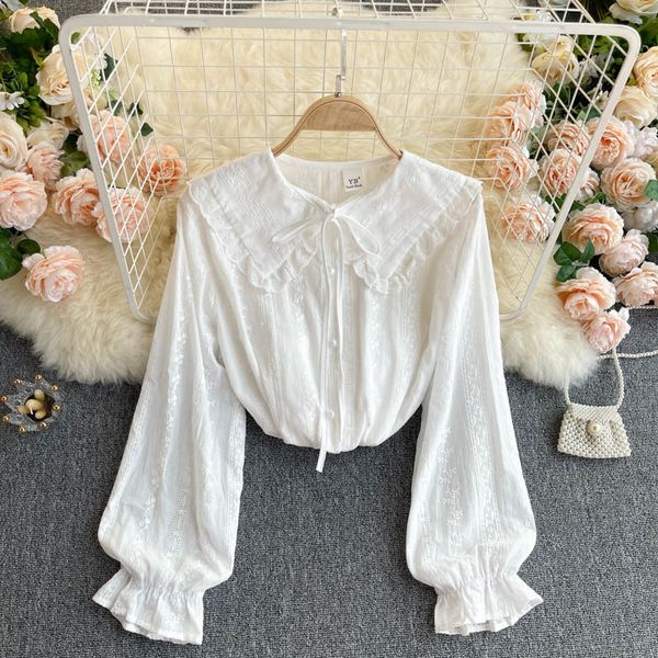 women's knits & tees deat feminine sweet puff lace to shirt peter pan glue thin fungus short fashion spring summer 11b785 t6oe, White
women's knits & tees deat feminine sweet puff lace to shirt peter pan glue thin fungus short fashion spring summer 11b785 t6oe, White