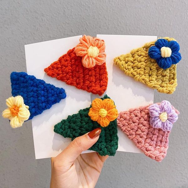 children cute colors knitting triangle flower ornament hair clips girls lovely sweet barrettes hairpins kids accessories, Slivery;white
children cute colors knitting triangle flower ornament hair clips girls lovely sweet barrettes hairpins kids accessories, Slivery;white