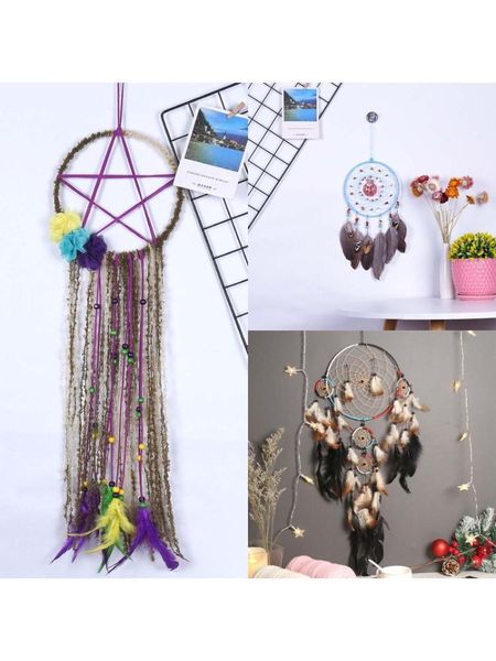 rings dream catcher handmade feather wall hanging dreamcatcher ornament car home decoration decorative objects & figurines
rings dream catcher handmade feather wall hanging dreamcatcher ornament car home decoration decorative objects & figurines