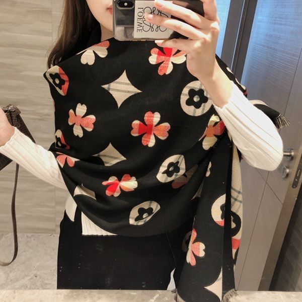 tippet muffler scarf four leaf flower imitation cashmere scarf for women in winter color beard long fashion warm and thickened air condition, Blue;gray
tippet muffler scarf four leaf flower imitation cashmere scarf for women in winter color beard long fashion warm and thickened air condition, Blue;gray