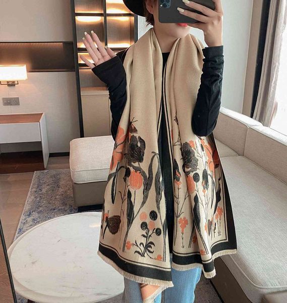 tippet muffler scarf autumn and winter light woven flower pattern imitation cashmere scarf for warmth thickening long women's shawl stu, Blue;gray
tippet muffler scarf autumn and winter light woven flower pattern imitation cashmere scarf for warmth thickening long women's shawl stu, Blue;gray