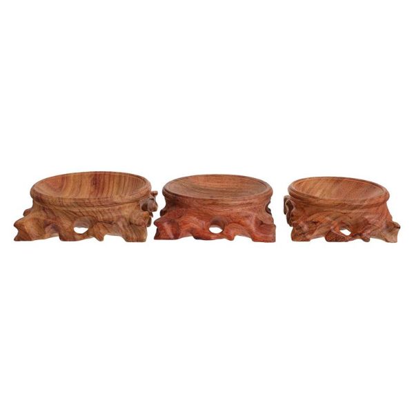 3pcs decorative wooden bases wood carving statue display stands for home objects & figurines
3pcs decorative wooden bases wood carving statue display stands for home objects & figurines