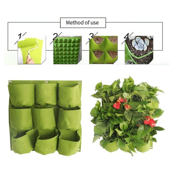 planters & pots 4/9/18/49/72 pockets wall hanging planting bags green grow bag planter vertical garden vegetable living home supplies
planters & pots 4/9/18/49/72 pockets wall hanging planting bags green grow bag planter vertical garden vegetable living home supplies