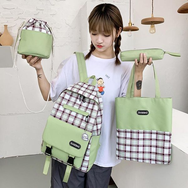 school bags 5 delicate set of classes for teenage girls women backpack canvas travel teen student mochila
school bags 5 delicate set of classes for teenage girls women backpack canvas travel teen student mochila