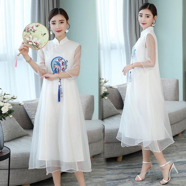 8209# summer young girl modified dress vintage retro chinese improved cheongsam elegant mandarin collar female qipao ethnic clothing, Red
8209# summer young girl modified dress vintage retro chinese improved cheongsam elegant mandarin collar female qipao ethnic clothing, Red