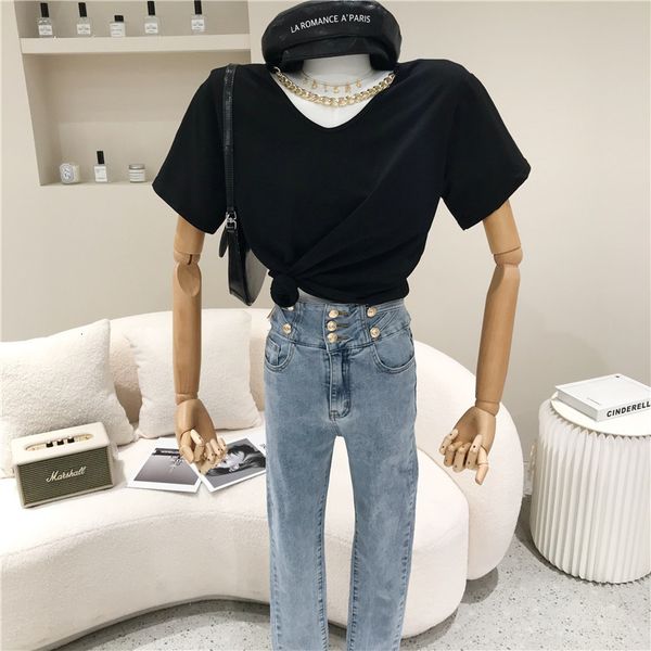 polos female spring summer fashion niche design sense loose and versatile t-shirt around the neck short top, White
polos female spring summer fashion niche design sense loose and versatile t-shirt around the neck short top, White