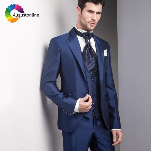 men's suits & blazers navy blue formal men slim fit wedding tuxedos 3 pieces (jacket+pants+vest) groom wear prom terno masculino b, White;black
men's suits & blazers navy blue formal men slim fit wedding tuxedos 3 pieces (jacket+pants+vest) groom wear prom terno masculino b, White;black
