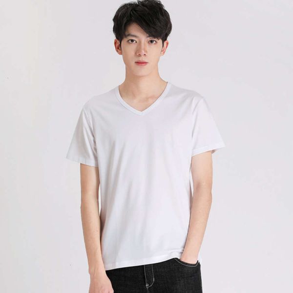 men's t-shirts summer short sleeve 2021 korean v-neck casual solid color t-shirt 93qc, White;black
men's t-shirts summer short sleeve 2021 korean v-neck casual solid color t-shirt 93qc, White;black