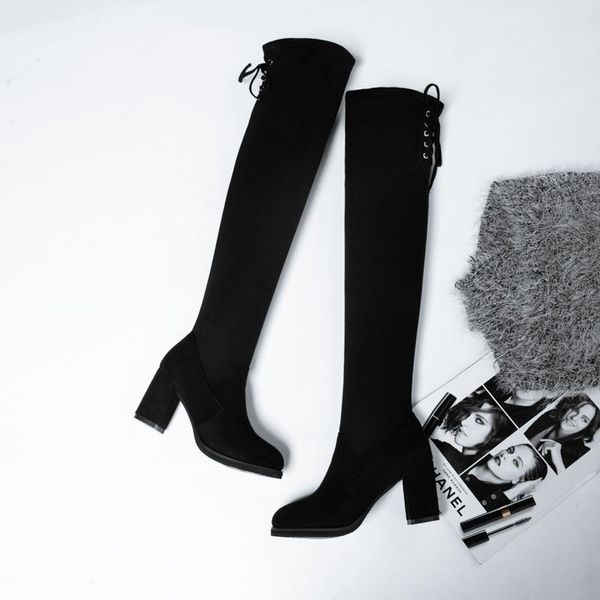 boots 2021 fashion over the knee women stretch fabric thigh high woman shoes long bota bottes pour femmes heels, Black
boots 2021 fashion over the knee women stretch fabric thigh high woman shoes long bota bottes pour femmes heels, Black