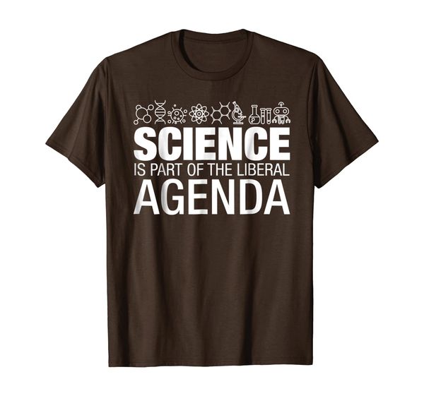 science is liberal agenda funny political t-shirt, White;black
science is liberal agenda funny political t-shirt, White;black