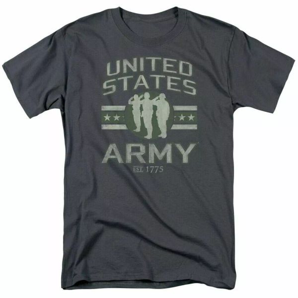 u.s. army united states army t shirt mens licensed usa military tee charcoal, White;black
u.s. army united states army t shirt mens licensed usa military tee charcoal, White;black