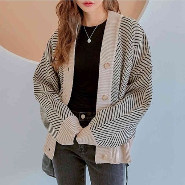 women's sweaters chique com decote em v mulheres oversize único breasted cardigan outono inverno manga cheia solta camisola casual femi, White;black
women's sweaters chique com decote em v mulheres oversize único breasted cardigan outono inverno manga cheia solta camisola casual femi, White;black