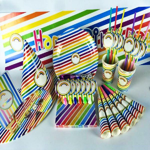 disposable dinnerware colorful rainbow happy birthday kids party decoration set supplies cup plate banner hat straw baby boy girl shower
disposable dinnerware colorful rainbow happy birthday kids party decoration set supplies cup plate banner hat straw baby boy girl shower
